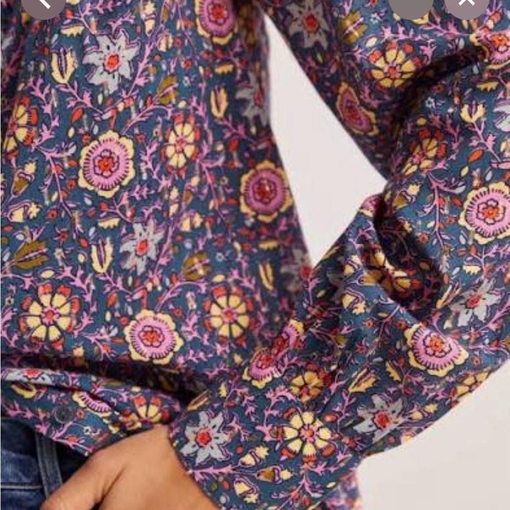 Boden frilled high neck shirt size 10 new with tags. T1065 - Picture 3 of 7